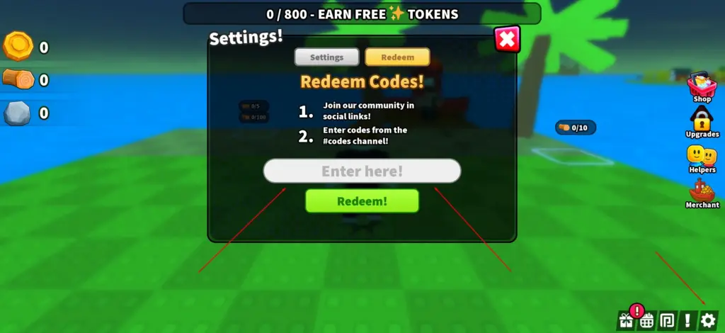 How to redeem Build an Island codes