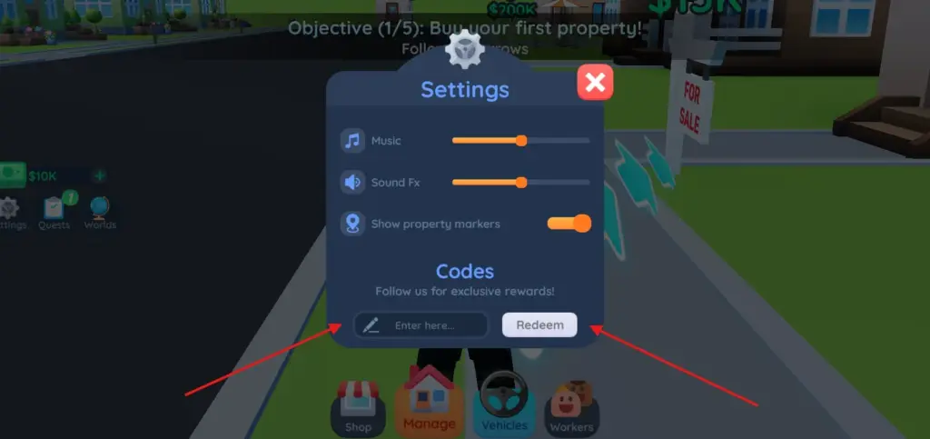 How to redeem Investor City codes