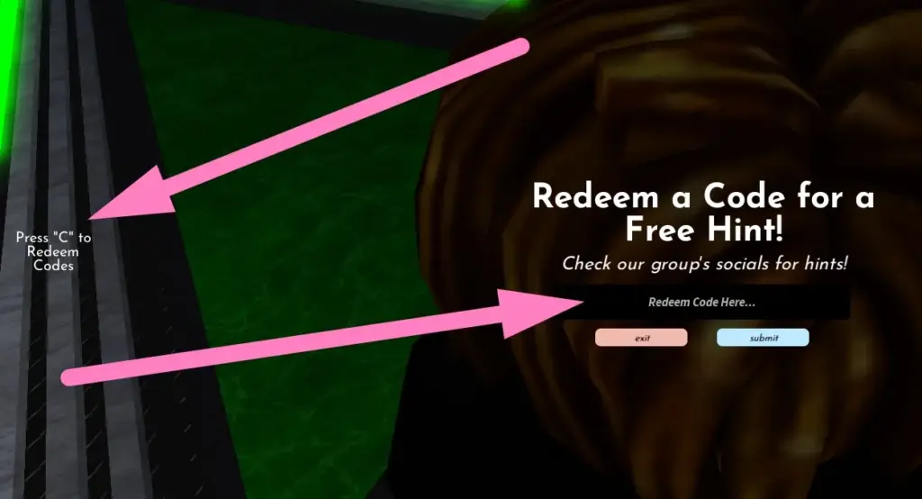 Image depicting instructions on redeeming Terminal Escape Room codes