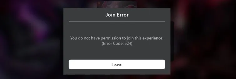 How to fix error code 524 Roblox