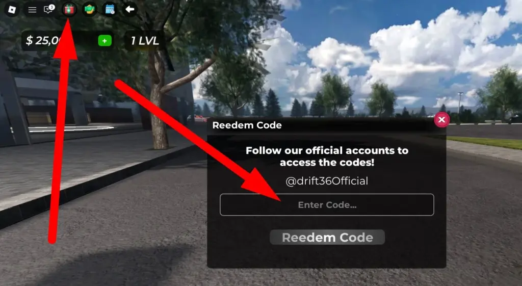 How to redeem Drift 36 Codes