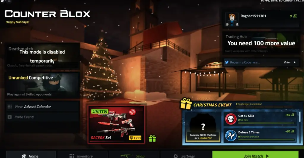 How to redeem Counter Blox codes