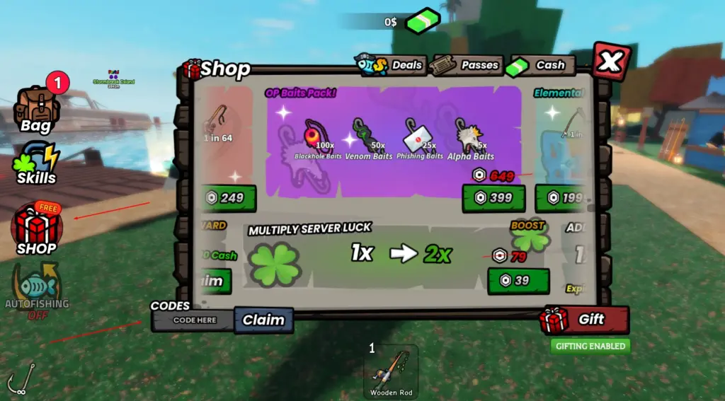 How to redeem Go Fishing codes