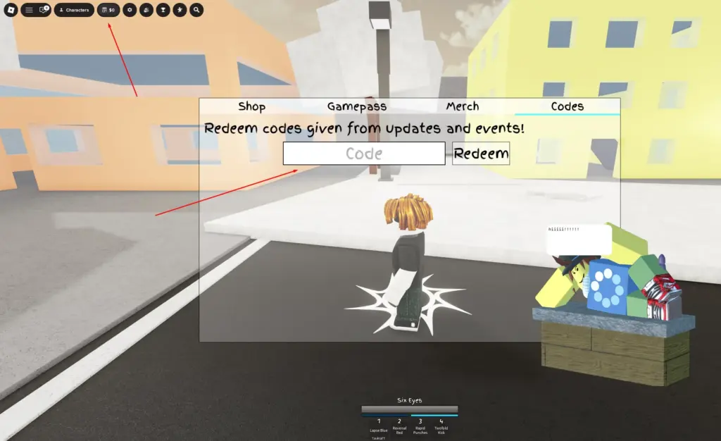 How to redeem Jujutsu Shenanigans codes